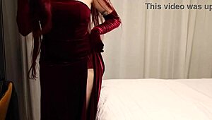 jessica's tongue surprises with sucking.