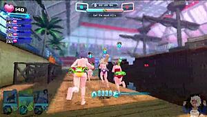 garotas molhadas no parque aquatico fodase senran kagura anime hentai