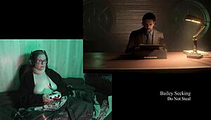 Naked brunette bbw with big natural tits and tattoos plays alan wake 2 part 12