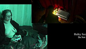 Naked brunette bbw with big natural tits and tattoos plays alan wake 2 part 12