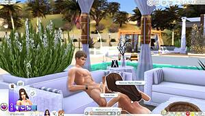 this sims 4 animation has a busty girl fucking wildly 😏