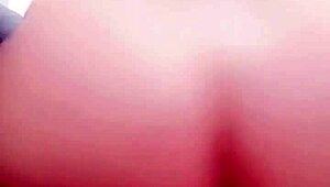 That young Asian teen wife rides a big dildo deep in her tight pussy