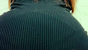 me cojo a mi esposa con su vestido puesto tacones y su cachetero de encaje