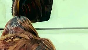 me cojo a mi esposa con su vestido puesto tacones y su cachetero de encaje