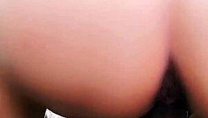 That young Asian teen wife rides a big dildo deep in her tight pussy