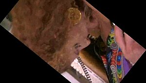 Redhead milf outdoors