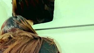 me cojo a mi esposa con su vestido puesto tacones y su cachetero de encaje