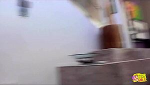 beautiful brunette visits friend for pussy licking and fingering session