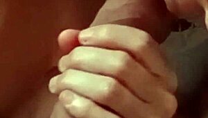 Neighbor Sucks Hard Cock And Gets Cum On Tits