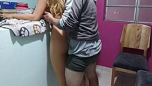 Follandome A Mi Hermosa Madrastra En Navidad.