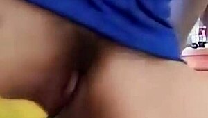 vietnamese girl masturbates to intense orgasm with wet fingers