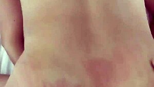 Boyfriend binds me on beach with whip and dildos