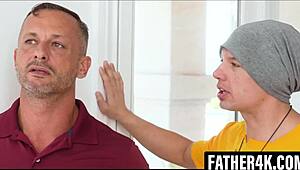 Hey, stepdad's eyeing his son's girlfriend for some wild fetish fun with licking and extreme moves 😏