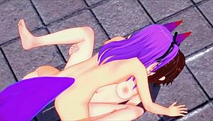 Abby Ladyboy Fucks Protagonist-Kun Wildly!