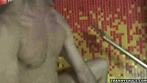 Tranny Babe Nicole Marques Sucks Cock And Gets Fucked