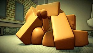 Fan gets pounded in bathroom