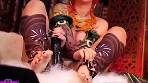 Triss Merigold rasa nafsu dengan kontol monster sebenar dalam cosplay