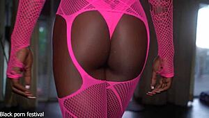 Hot Skinny Ebony Nympho with Long Legs on My Cock?