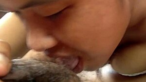 Her Skilled Blowjob Technique Makes Cum Erupt from Wet Shaved Pussy in Orgasmic Creampie