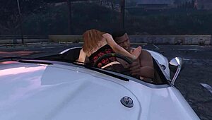 Franklin Gets Intense Hooker Service in GTA 5 Car Scene