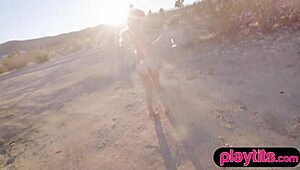 I-I strip naked in the desert, feeling so free.