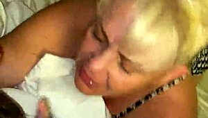 er den for stor til denne bbw blonde at dybhalere den monster pik