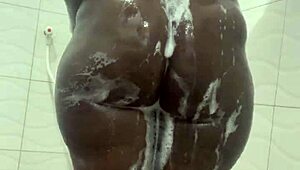 i'm in the bathroom, bent over with my curvy big tits neighbor, pounding her wet pussy doggystyle after shower fetish play.