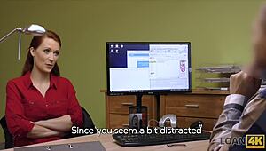 loan4k hypnotizing boobs for credit manager in hidden cam