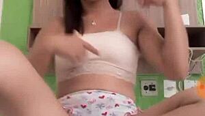 Young latina in public outdoor setting