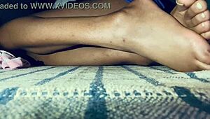 Latina Petite Amateur Plays With Toes And Ass.