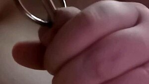 Wow, Toothbrush in Cock!