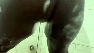 i'm in the bathroom, bent over with my curvy big tits neighbor, pounding her wet pussy doggystyle after shower fetish play.