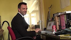 Pascalssubsluts has inked sub kimmie foxx getting anal fucked in stockings 😈