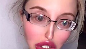 Russian accent storytelling: is her huge fetish glasses turning you on?