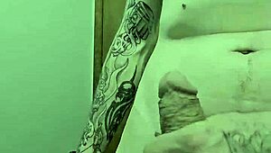 getting naked in the bathroom with a big cock