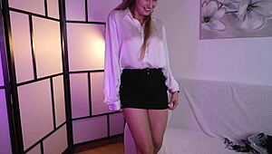 sexy striptease from stella cardo with clothes ripped