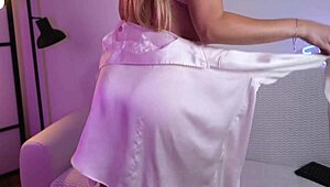 sexy striptease from stella cardo with clothes ripped