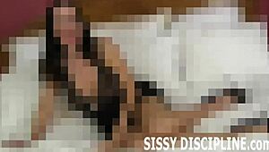 cute little 18+ sissy outfit in lingerie for femdom play