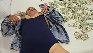in this narrative, my blonde american slut from the usa gets fucked for cash like a doll