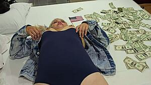 in this narrative, my blonde american slut from the usa gets fucked for cash like a doll