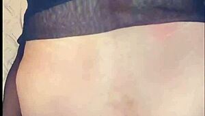 I'm 38 and wearing stockings in this home porno with my wife.