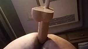 oh man, check this huge dildo pounding me doggy style solo 😈