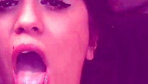 these orgy babes get totally cum covered in stockings