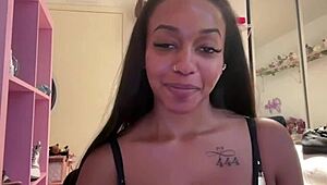 Lily Starfire gets oiled up in big ass ebony backstage action with young pornstar tits 😏
