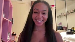 Lily Starfire gets oiled up in big ass ebony backstage action with young pornstar tits 😏