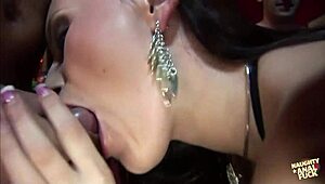 Another sexy bitch that GOT FUCKED by many guys at once in that dimmed room