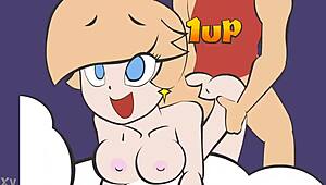 Pochyla się do doggy z księżniczką Rosalina, wielki kutas i orgazm z wytryskiem