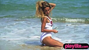 I feel so vulnerable and excited as petite ukrainian milf strips at the beach revealing her nude body