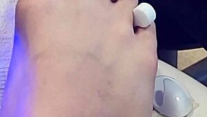 want to watch this shemale getting her feet done in a hot fetish session?