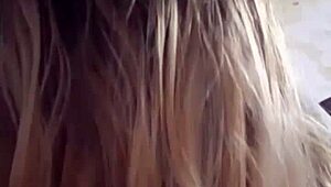this blonde slut lover deepthroats a big cock and takes it doggystyle, loving every sloppy moment until she cums hard